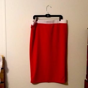 Women’s red skirt